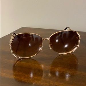 Aviator jeweled sunglasses